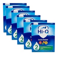 6 กล่องไฮคิวสูตร2 พรีไบโอโพรเทก 250 กรัม นมผงเด็ก 6เดือน-3ปี นมผง HiQ Prebio ProteQ นมไฮคิวสูตร2