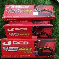 RCB BLACK/GOLD SPROCKET CHAIN 428HO / 415HO / [ 132L ] O-RING ORING SPROCKET CHAIN