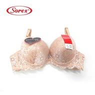 J342 Sorex Thick Foam Bra with Underwire Push Up, Women's Bra with Two Hooks Cup A Size 32 34 36
