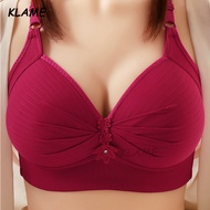 KLAME Seamless Adjustable Comfort Wireless Thin Cup B/C/D/E/F/G Bra - Size 36-48 KLM1006