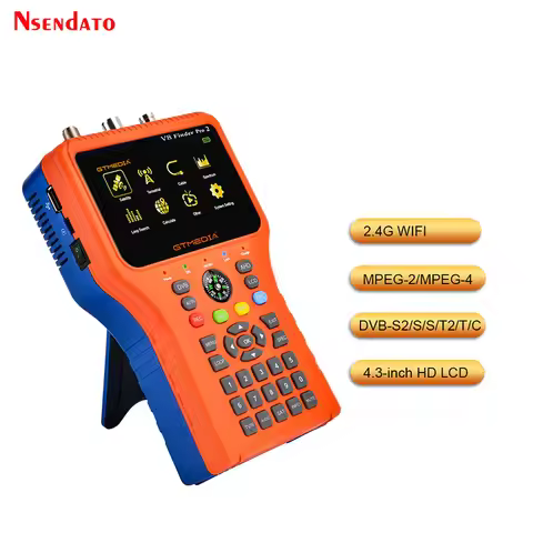 GTMEDIA V8 Finder Pro 2 Satellite Signal Sat Finder DVB-S2X/S2/S/T2/T/C AHD H.265 TV Receiver Auto C