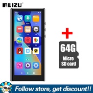 RUIZU H12 Android WiFi MP3 Player 4.8 IPS High-definition Screen 4+64G Bluetooth 4.2 Video Audio Pla