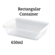 Rectangular food container bekas makanan 650ml