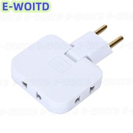 XYX EU Plug 1 3 Extension Electrical Socket 180° Rotating AC Adapter Socket