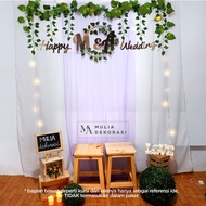 Wedding Proposal Backdrop Decoration Aqiqah Circumcision Background Engagement Backdrop Wedding Cere