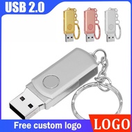 Metal usb 2.0 pen drive 128GB keychain 64GB flash drive original 32GB 16GB pendrive original 8GB mem