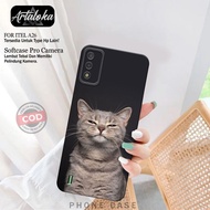 ITEL A26 Case - Cute Cat Fashion Case - Pro Camera Softcase - ITEL A26 Casing - TPU Silicone - ITEL 
