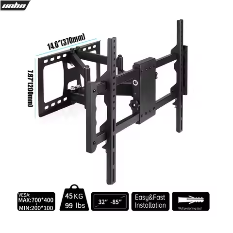 Full Motion Swivel TV Wall Mount Tilt Bracket Dual Arms for 32-85 Inches LED LCD