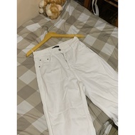 PRELOVED ECINOS STRAIGHT JEANS DENIM WHITE SIZE M