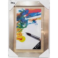 Wooden photo frame 8x12in-bingkai gambar kayu berkualiti
