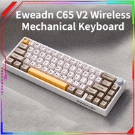 EWEADN C65V2 Wireless Mechanical Keyboard Gasket Hot Swap 3 Connection Mode 68% Keyboard Kit RGB With Knob