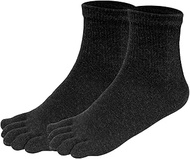 Toe Socks 97% Cotton Size 39-43 Ribbed Shaft Toe Stockings Five Finger Socks Men Everyday Sports M90