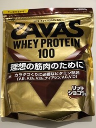 Meiji明治 Savas Whey Protein 2.2kg 濃 朱古力味 購自日本 乳清蛋白粉 肌肉補充品 飲品