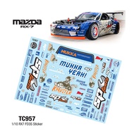 Team C Sticker TC957 1/10 RX7 FD3S Sticker