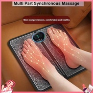 Rechargeable Ems Foot Massager Mat Tikar Urut Kaki Kerusi Mesin Urut Kaki Dan Badan Leg Reshaping Feet Massager Portable