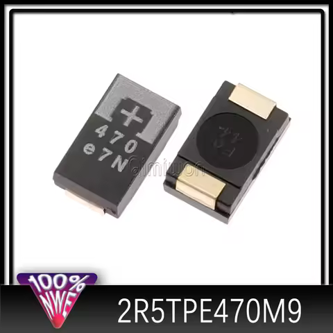 IN STOCK 50~100PCS 2R5TPE470M9 470 2.5V 470UF SMD Tantalum Capacitor New and original