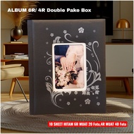 NEW USE BOX PHOTO ALBUM 6R/4R DOUBLE FITS 40 PHOTOS 4R magnetic Polaroid photo album 2R 4R 6R Family