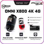 [New Launch] 70mai Omni X800 360° Dashcam with 4K resolution 4G GPS & AI Parking Surveillance HDR Ni