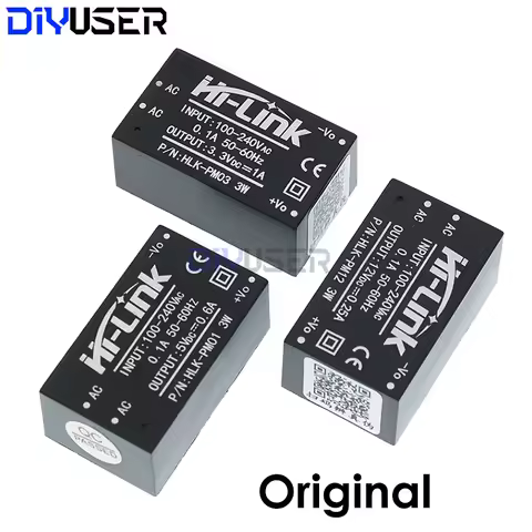 Original HLK-PM01 HLK-PM03 HLK-PM12 AC-DC 220V to 5V/3.3V/12V Mini Power Supply Module Intelligent H