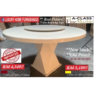 5ft ROUND MARBLE DINNING TABLE with REVOLVING TOP, M -871 B,  ALSO AVAILABLE IN 4.5ft Imported. RM 5
