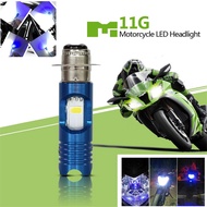 P15D H6 Motorcycle LED Headlight Bulb 16W High / Low White Lamp w/ Blue Light 1x