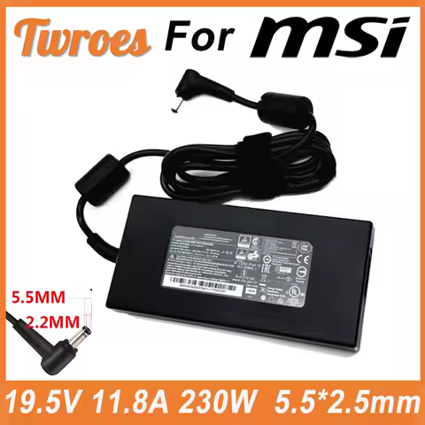230W 19.5V 11.8A 5.5*2.5MM Laptop Adapter Charger For MSI A12-230P1A A17-230P1A A230A012L GS65 GS75 