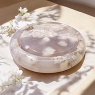 櫻花瑪瑙手鐲 瑪瑙手鐲仙女色紫冰底粉炸花正鐲套鐲61-62可戴