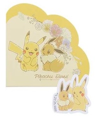 寵物小精靈 神奇寶貝 精靈寶可夢 Pokemon Blooming Days 一番賞 H賞 便條貼紙套裝- 比卡超 伊布 [平行進口]