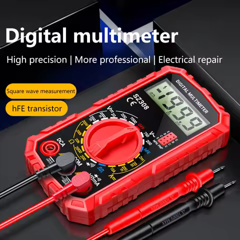 New SZ308 Square Wave Digital Tester 1999 Counts HFE Triode Buzzer Multimeter AC/DC Voltage 10A Curr
