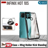 Case Infinix Hot 10S Soft Hard Tpu Transparan Casing Cover