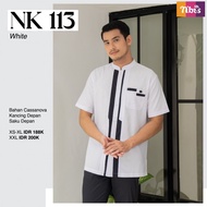 Cod - Koko Nibras NK 113 / Koko Dewasa Lengan Pendek / Baju Koko Dewasa Terbaru / Koko Putih Polos / Koko Hitam Polos