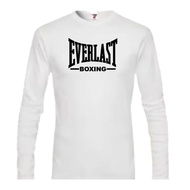 BAJU VIRAL EVERLÂST B0XING UNISEX LONG SLEEVE T-SHIRT 100% COTTON XS-5XL PREMIUM QUALITY 200GSM