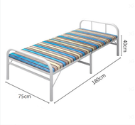 จัดส่งฟรี จัดส่งรวดเร็ว เตียงพับ เตียงเหล็กพับ เตียงเดี่ยว แบบพกพา เตียงพับ Nap Bed โรงพยาบาลที่มาพร้อมกับเตียง เตียงเหล็ก เตียงนอน 3 5 ฟุต เตียงพับได้ เตียงนอนพับได้ เตียงพับนอนกลางวันเตียงพกพาดงาย เรียบง่าย พับง่าย ไม่ต้องประกอบ รับน้ำหนักได้300KG