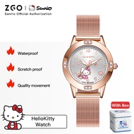 ZGO Sanrio Hello Kitty Watch With Diamond-Inlaid Watch For Female 3271