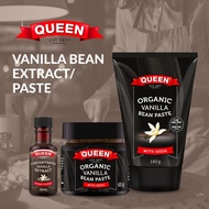 Queen | Organic Vanilla Bean Extract Vanilla Bean Paste | Pes Vanila Perisa Vanila Ekstrak Vanila