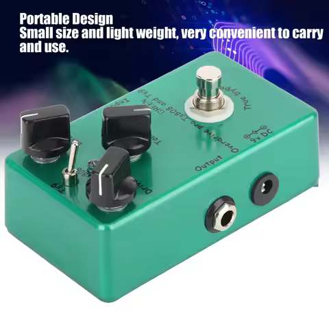 Effect Pedal Guitar Effect Pedal Tube Screamer Overdrive Adjustable Portable Instrument Accessory Gu
