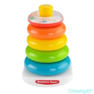 [In Stock] Rainbow Tower Baby Rock A Stack / Baby Toy / Baby Stack-FT