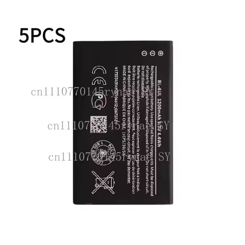 BL-4UL Replacement Battery + Universal Charger + Big Or Small Hole Integrated Charger 1200mAh Fits N