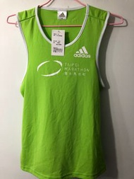 Adidas adizero 台北馬拉松女士跑步無袖上衣排汗透氣Medium 全新