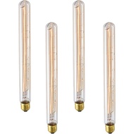 T30 Vintage Light Bulb T300 Edison Retro Filament Bulb (4 Pack) 60W E26 Long Tubular Light for Penda