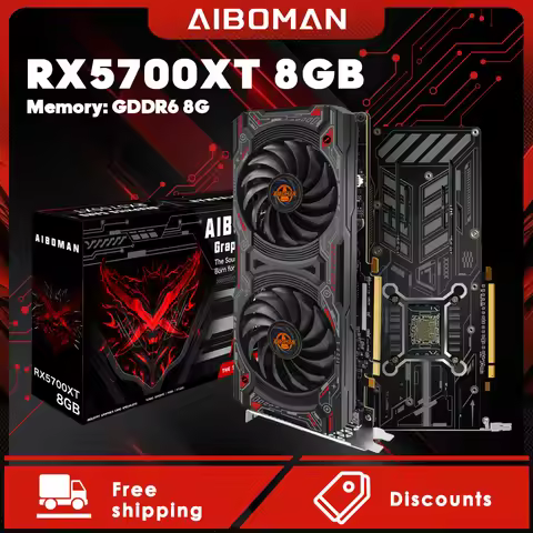 AIBOMAN RX5700XT 8G GDDR6 RED DEMON Gaming Official High performance Graphic card