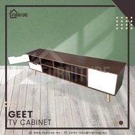 I.FUR Geet TV Cabinet - Modernist Design Solid Board Tv Rack / Tv Console