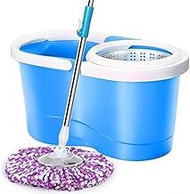 Spin Mop Wringer Bucket Set - for Home Kitchen Floor Cleaning - Wet/Dry Usage on Hardwood &amp; Tile (Brown) Decoration