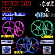 SPORTIM JOKERZ x ENKEI 525 FG525 FOR YAMAHA Y15 LC135 Y125Z SPORT RIM SAIZ 1.60/1.60-17 JOKERZ 525 F