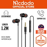 MCDODO HP348/HP349/HP350  WIRED EARPHONE  (IN-EAR VERSION)