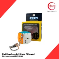 Cube Puzzle Qiyi Keychain 2x2 Cube Stickerless ORIGINAL