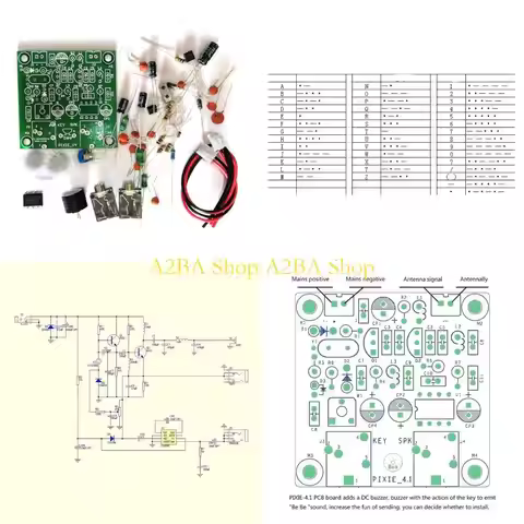 A2BA DC9V-14V DIY QRP 40M CW Radio Shortwave Transmitter Receiver Module Radio 7.023MHz-7.026MHz