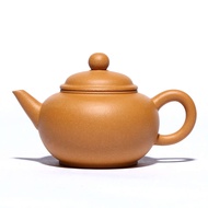 Gongtang Yixing Zisha แร่แท้ทำด้วยมือส่วนสีเหลืองดินเหนียวขนาดเล็กกาน้ำชากังฟูชุดชากาน้ำชา110cc และท