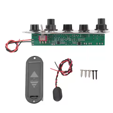 YHVC-5 Jazz JB Bass Loaded Wired Control Plate for 4/5 String Bass Guitar Parts
