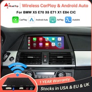 Wireless CarPlay Android Auto for BMW X5 E70 X6 E71 2011-2013 X1 E84 2009-2015 CIC System with AirPl